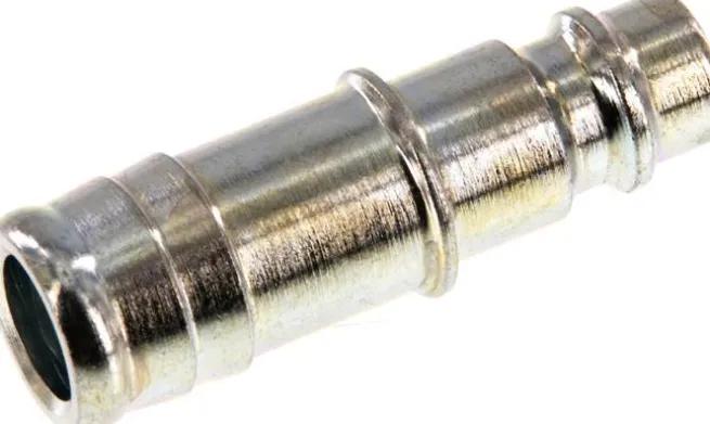 Kupplungsstecker (NW7,2) 13 (1/2")mm Schlauch, Stahl gehärtet & verzinkt