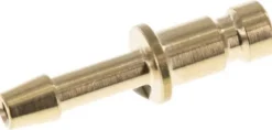 Kupplungsstecker (NW2,7) 3mm Schlauch, Messing