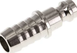 Kupplungsstecker (NW5) 9 (3/8")mm Schlauch, Messing vernickelt