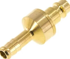 Kupplungsstecker (NW7,2) 8 (5/16")mm Schlauch, Messing, beidseitig absperrend