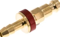 Kupplungsstecker (NW7,2) 4mm Schlauch, Messing