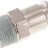 Kupplungsstecker (NW10) R 3/8"(AG), Stahl gehärtet & vernickelt