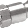 Kupplungsstecker (NW7,2) 10x8mm Schlauch, Messing vernickelt