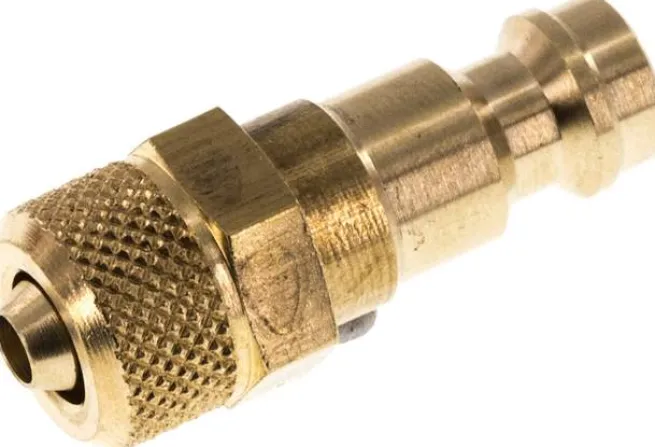 Kupplungsstecker (NW5) 6x4mm Schlauch, Messing