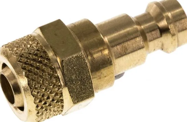 Kupplungsstecker (NW5) 8x6mm Schlauch, Messing