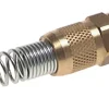Kupplungsstecker (NW7,2) 6x4mm Schlauch m. Knickschutz, schwenkbar, Messing vernickelt