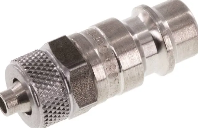 Kupplungsstecker (NW7,2) 6x4mm Schlauch, Edelstahl