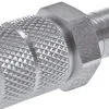 Kupplungsstecker (NW2,7) 4,3x3mm Schlauch, Messing vernickelt