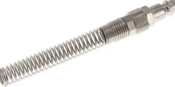 Kupplungsstecker (NW7,2) 10x8mm Schlauch m. Knickschutz, Messing vernickelt