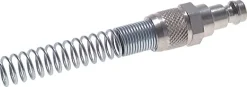 Kupplungsstecker (NW5) 8x6mm Schlauch m. Knickschutz, Messing