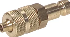 Kupplungsstecker (NW2,7) 6x4mm Schlauch, Messing