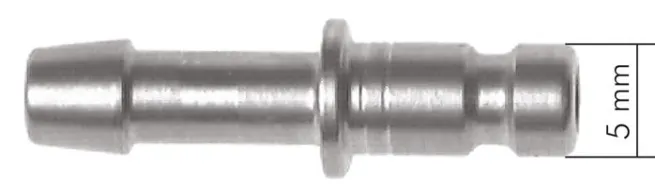 Kupplungsstecker (NW2,7) 6x4mm Schlauch, Messing