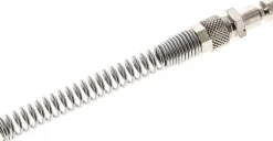 Kupplungsstecker (NW5) 6x4mm Schlauch m. Knickschutz, Messing vernickelt