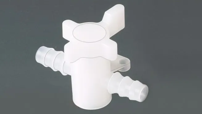 Labor-Schlauchhahn (PVDF), 6 (1/4") mm