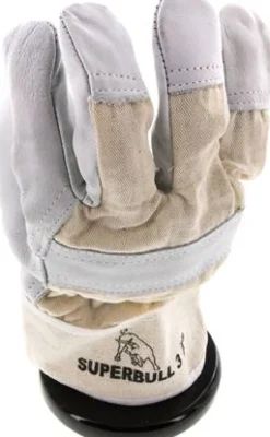 Lederhandschuh, schwere Leder- und Baumwollqualität, naturfarbenes, Xl, Schutzklasse (EN 388) 3.1.2.2.X