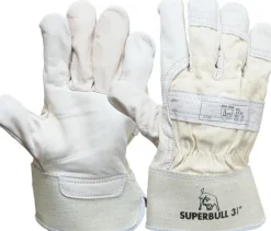 Lederhandschuh, schwere Leder- und Baumwollqualität, naturfarbenes, Xl, Schutzklasse (EN 388) 3.1.2.2.X