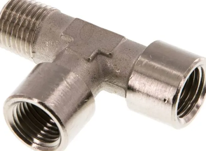 LE-Einschraubstück G 1/4"(IG)-R 1/4"(AG), Messing vernickelt