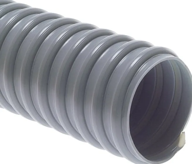 Leichter Saug-Schlauch, PVC-Superflex grau, 70mm