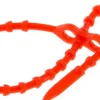 Lösbarer Kabelbinder, 180mm, 2 Befestigungsaugen, rot