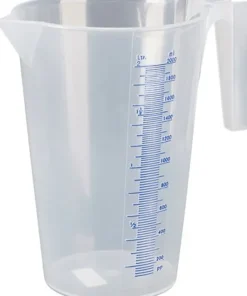 1 ltr. Messbecher (PP, transparent), mit Skalierung, lebensmittelecht