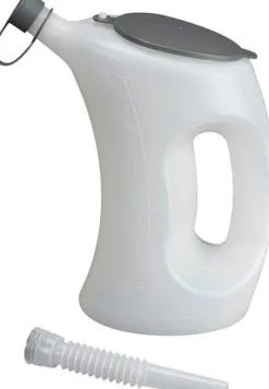 2 ltr. Messkanne (PE, weiß) mit flexiblem Auslaufrohr