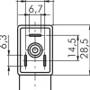 Magnetspule 24 V=, Bauform K, Steckergröße 1