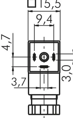Magnetspule 24 V=, Bauform L, Steckergröße 0