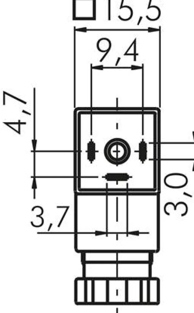 Magnetspule 24 V=, Bauform L, Steckergröße 0