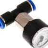 Manometer 0 - 10bar, 6mm Schlauch, IQS-Standard