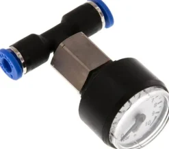 Manometer 0 - 10bar, 4mm Schlauch, IQS-Standard