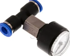 Manometer 0 - 16bar, 6mm Schlauch, IQS-Standard