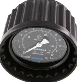 Manometer f. HRF 80mm, 0 - 12 bar, 15,9 mm Stutzen