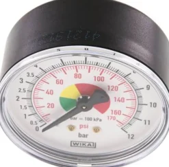 Manometer f. HRF 63mm, 0 - 12 bar, R 1/4"