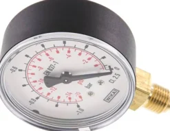 Manometer senkrecht (KU/Ms), 63mm, -1 bis 0 bar, G 1/4"