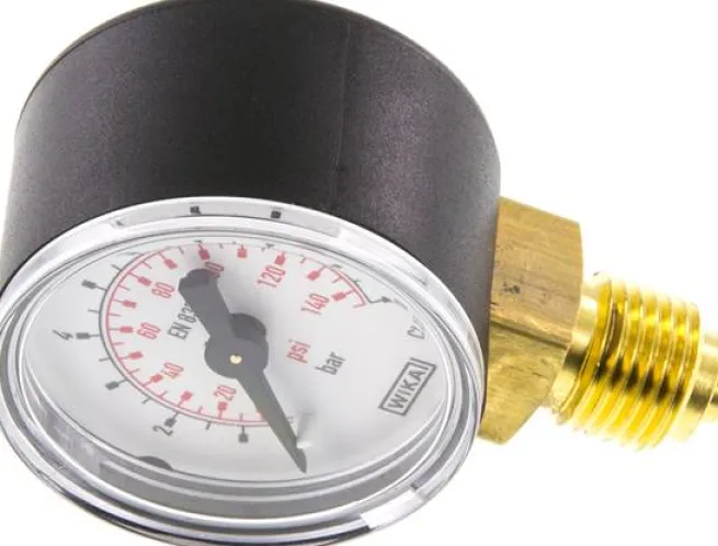 Manometer senkrecht (KU/Ms), 40mm, 0 bis 10 bar, G 1/4"