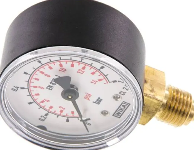 Manometer senkrecht (KU/Ms), 50mm, 0 bis 1 bar, G 1/4"