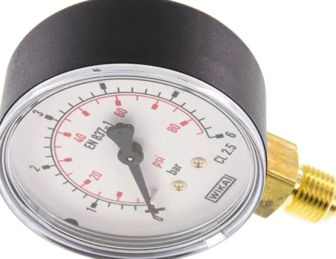 Manometer senkrecht (KU/Ms), 63mm, 0 bis 6 bar, G 1/4"