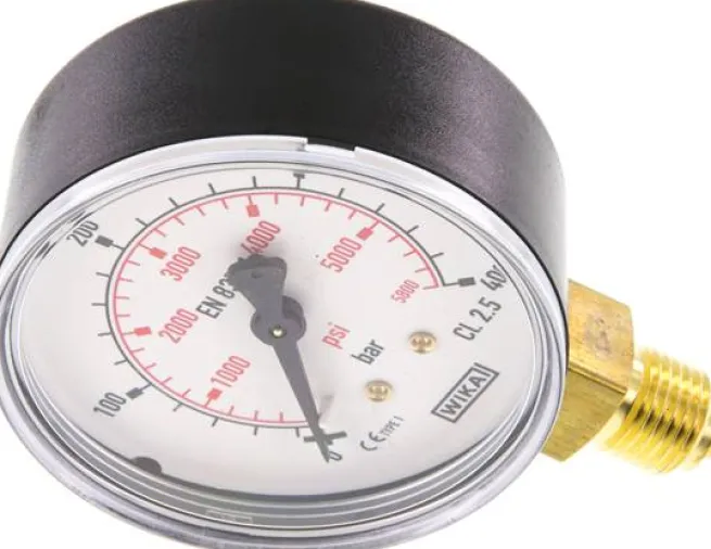 Manometer senkrecht (KU/Ms), 63mm, 0 bis 400 bar, G 1/4"