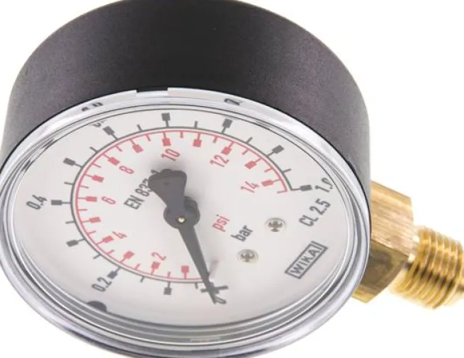 Manometer senkrecht (KU/Ms), 63mm, 0 bis 1 bar, G 1/4"