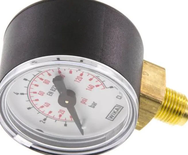 Manometer senkrecht (KU/Ms), 40mm, 0 bis 10 bar, G 1/8"
