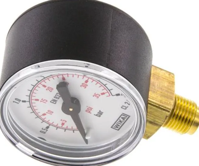 Manometer senkrecht (KU/Ms), 40mm, 0 bis 2,5 bar, G 1/8"