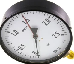 Manometer senkrecht, 160mm, 0 - 2,5 bar