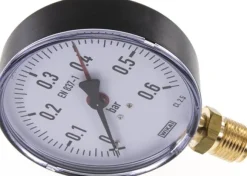 Manometer senkrecht, 100mm, 0 - 0,6 bar