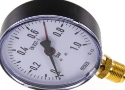 Manometer senkrecht, 100mm, 0 - 1 bar