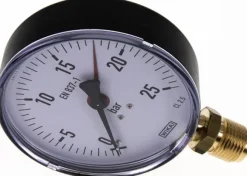 Manometer senkrecht, 100mm, 0 - 25 bar