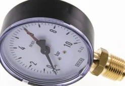 Manometer senkrecht, 80mm, 0 - 10 bar