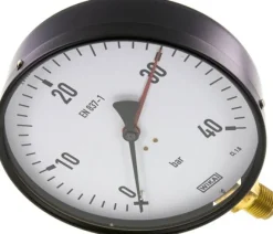 Manometer senkrecht, 160mm, 0 - 40 bar