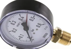 Manometer senkrecht, 80mm, 0 - 0,6 bar