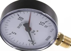 Manometer senkrecht, 100mm, 0 - 16 bar