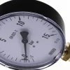 Manometer senkrecht, 100mm, -1 bis 15 bar